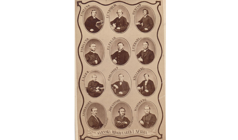 EFS missionärer i början av 1869. Carlsson och Hedin hade avlidit och innan året var slut även Kjellberg, Elfblad, Berglund, Wanberg samt Maria Kjellberg och hennes nyfödde son.