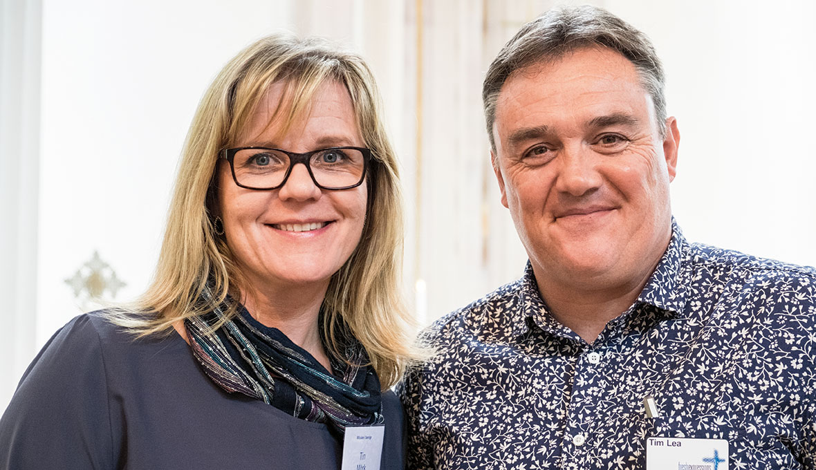 Tin Mörk och Tim Lea talade om grundtankarna bakom Nya sätt att vara kyrka.