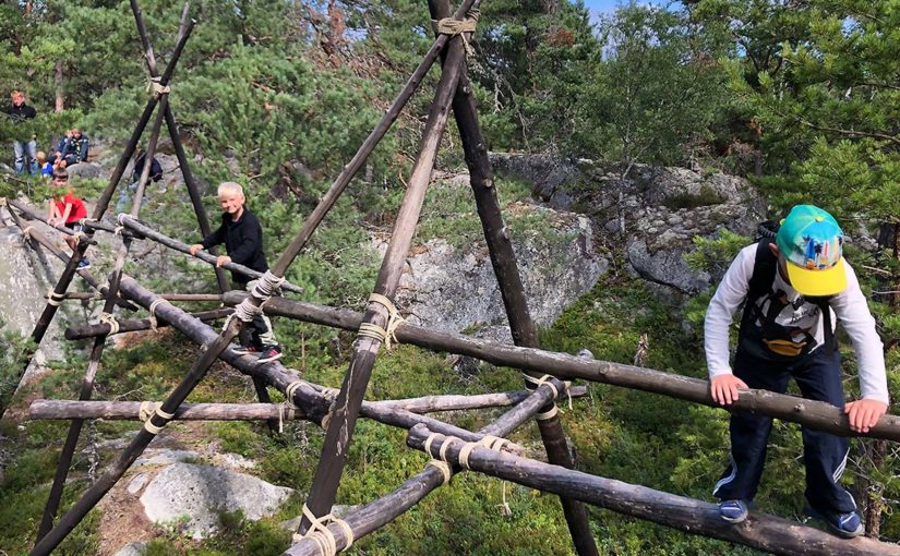 Salt och vatten på scouternas egna ö