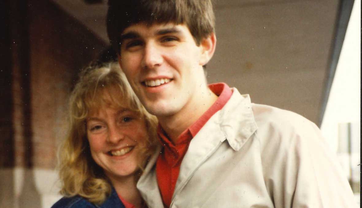 James och frun Kristina år 1989, ett år efter att de hade gift sig.