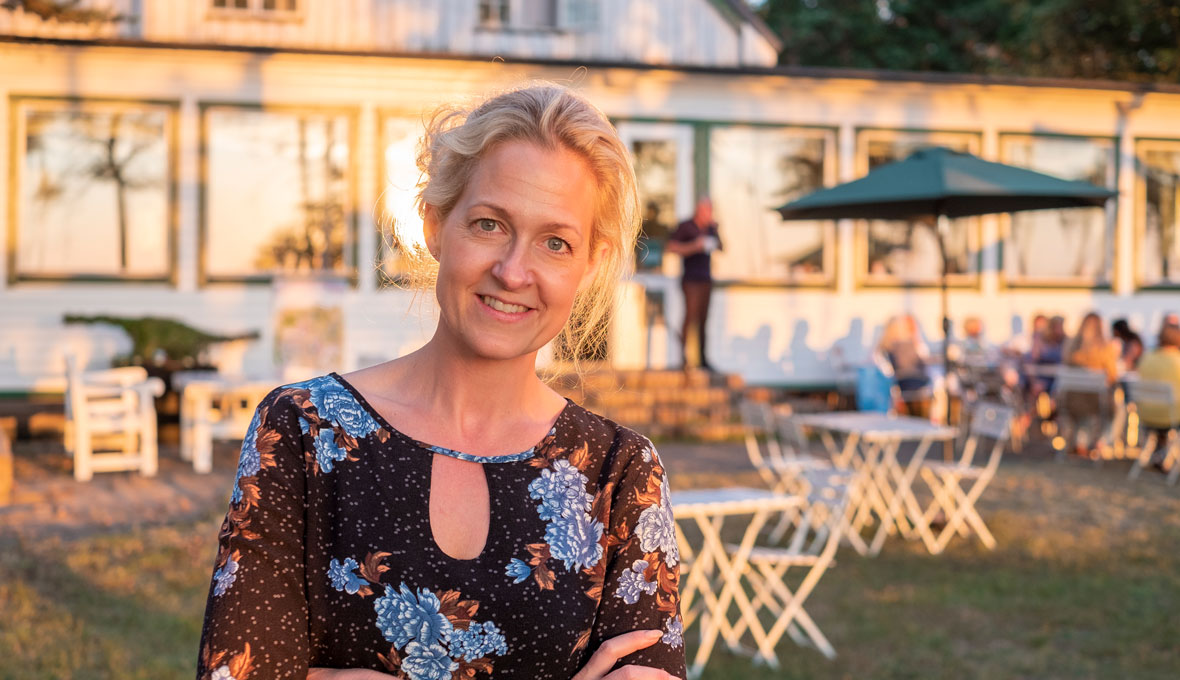 – Andaktslivet som vi har haft här har varit otroligt givande, säger, Veronica Öjfelth Svartdahl, föreståndare för EFS-gården Höllviksstrand. Bild: Jakob Arvidsson