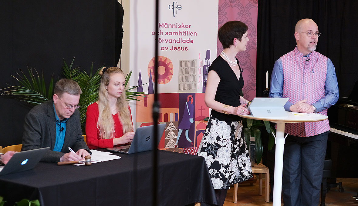 Årsmötet 2020 blev helt digitaliserat och sändes på webben från Lötenkyrkan i Uppsala