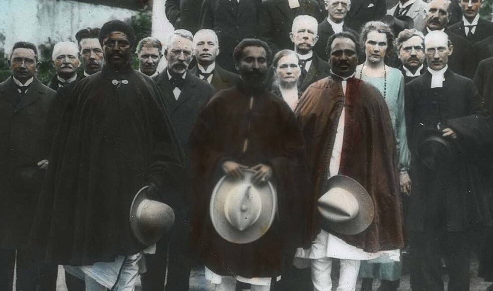 Ras Taffari, den blivande kejsaren Haile Selassie, besöker Johannelund 1924.