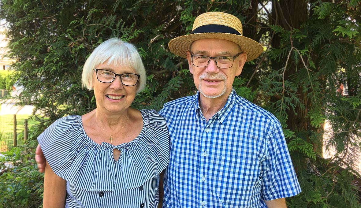 – Våra böner för ofrälsta har blivit mer målinriktade efter kursen, säger paret Josefson. Bild: Privat