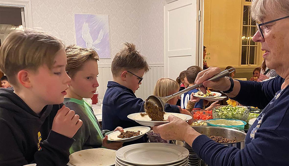 Maten har blivit en samlingspunkt i EFS Vistträsk. Bild: Elise Marklund