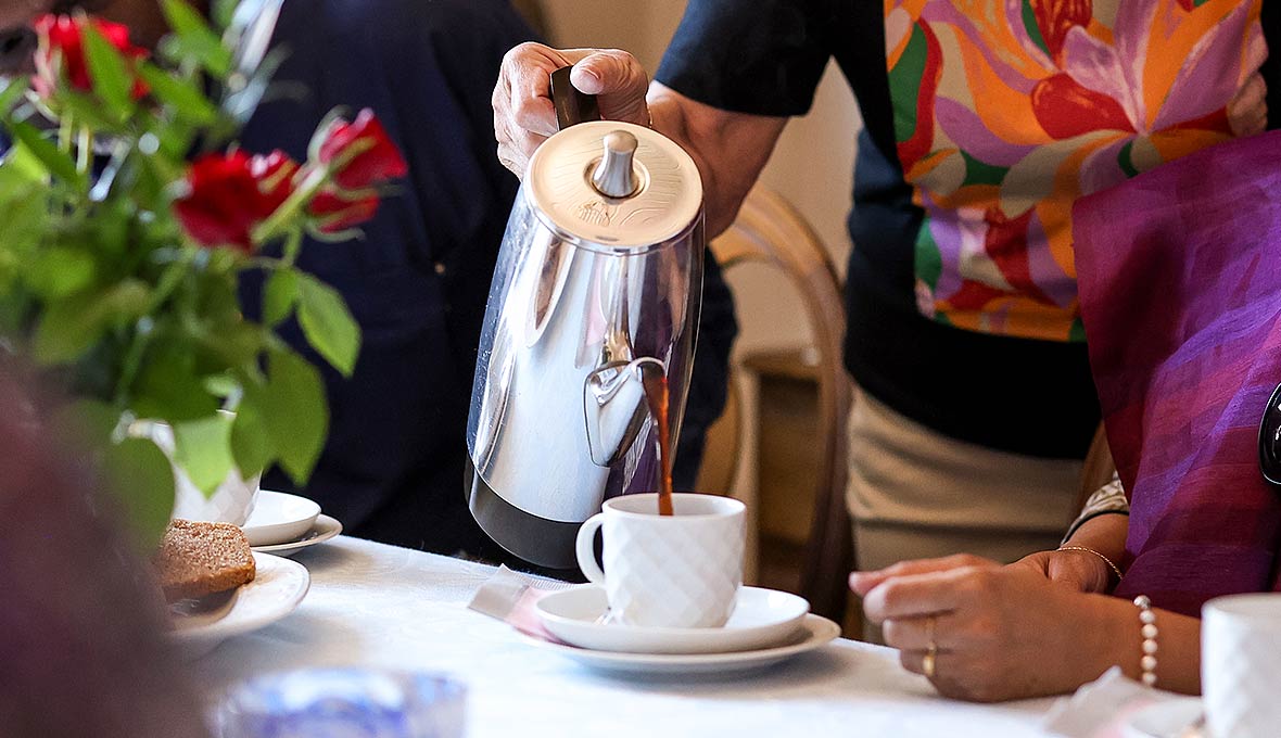 – Något händer när vi samlas två eller tre eller fler, säger Timo Vilgats. Bild Magdalena Vogt