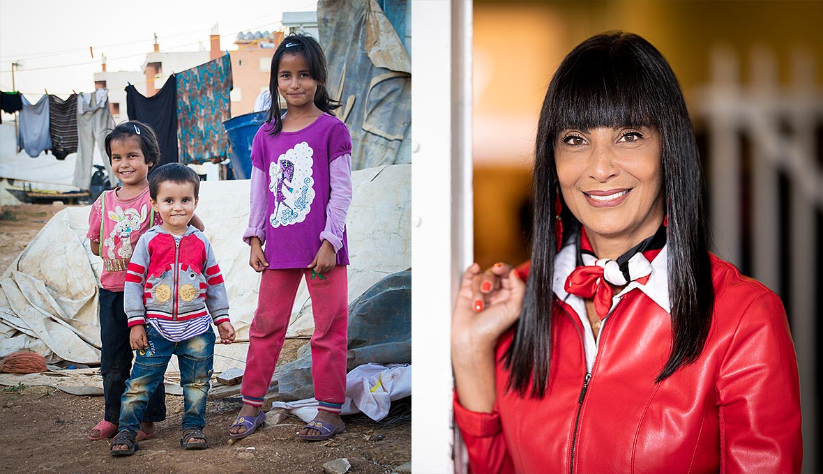 Barn i flyktinglägret Beqaa Valley i Libanon, som nås av SAT-7:s sändningar. Bild: Magdalena Vogt
