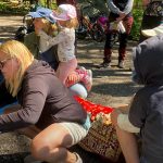 Alla blev engagerade när konceptet Familje­kyrka testades i Judarskogens naturreservat.