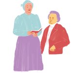Maja-Lisa Söderlund, lekmanna­predikant som samlade stora skaror i Västerbotten. Carl-Olof Rosenius hörde henne predika och enligt honom betydde ingen mer för hans andliga utveckling.